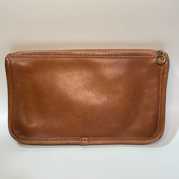 Vintage COACH British Tan Chunky Case makeup money Pouch 7165 - Picture 3 of 8